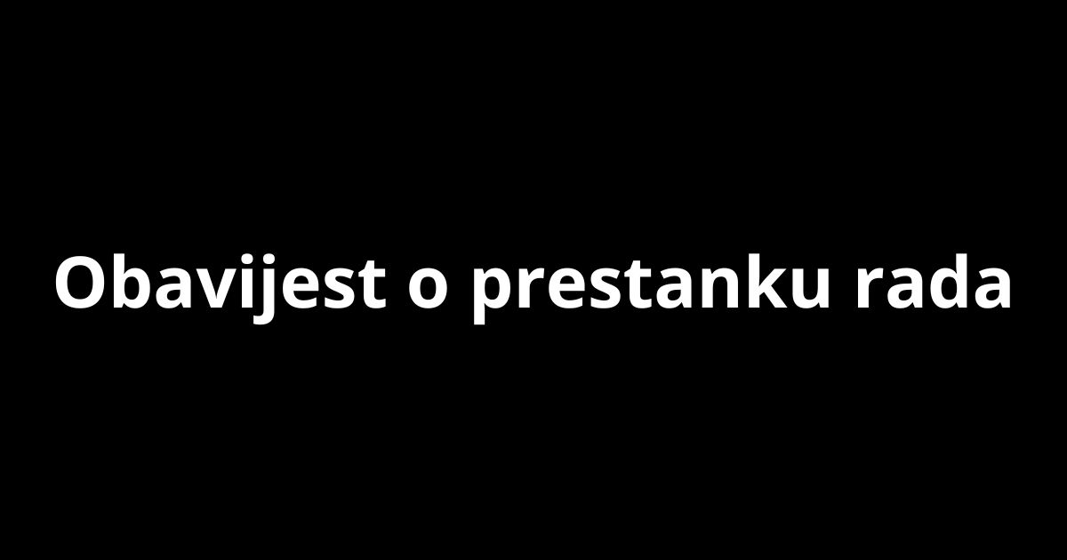 Obavijest o prestanku radnog odnosa